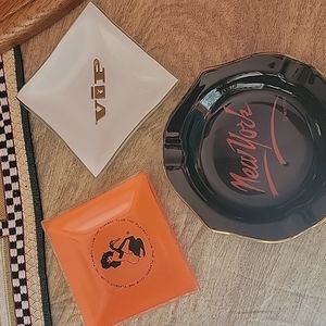 Vintage ashtrys 2 from the Playboy Club 1 from New York.